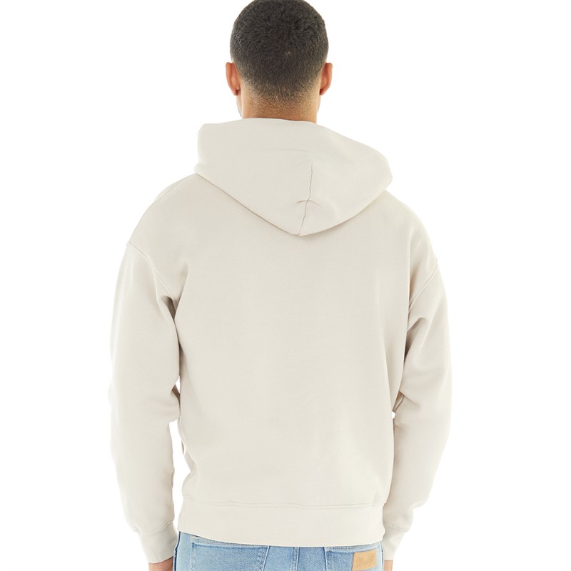 JACK AND JONES Mens Vesterbro Aqua Hoodie Moonbeam