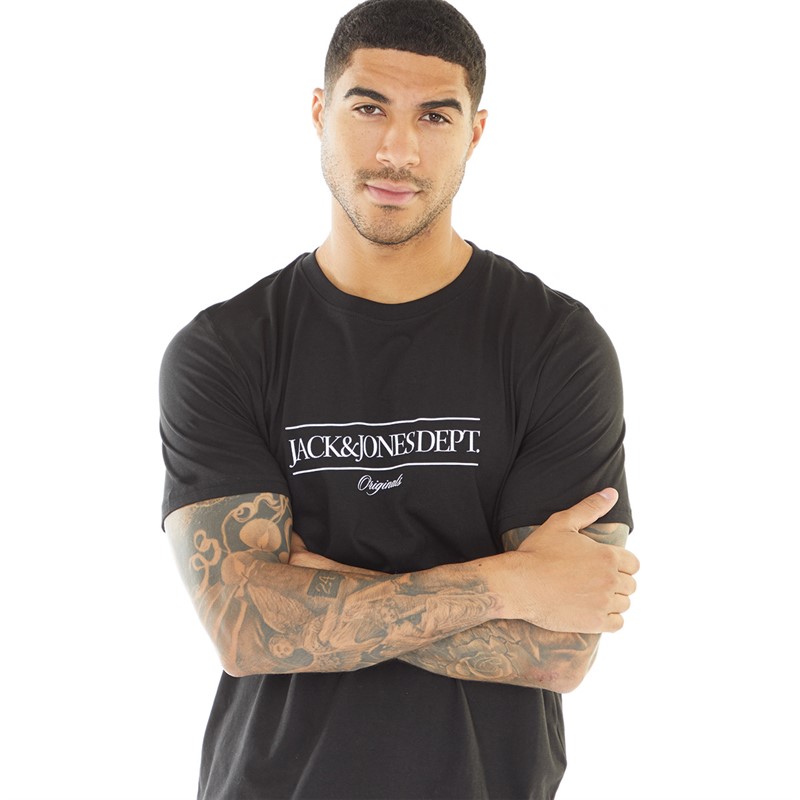 JACK AND JONES Mens Kean T-Shirt Black