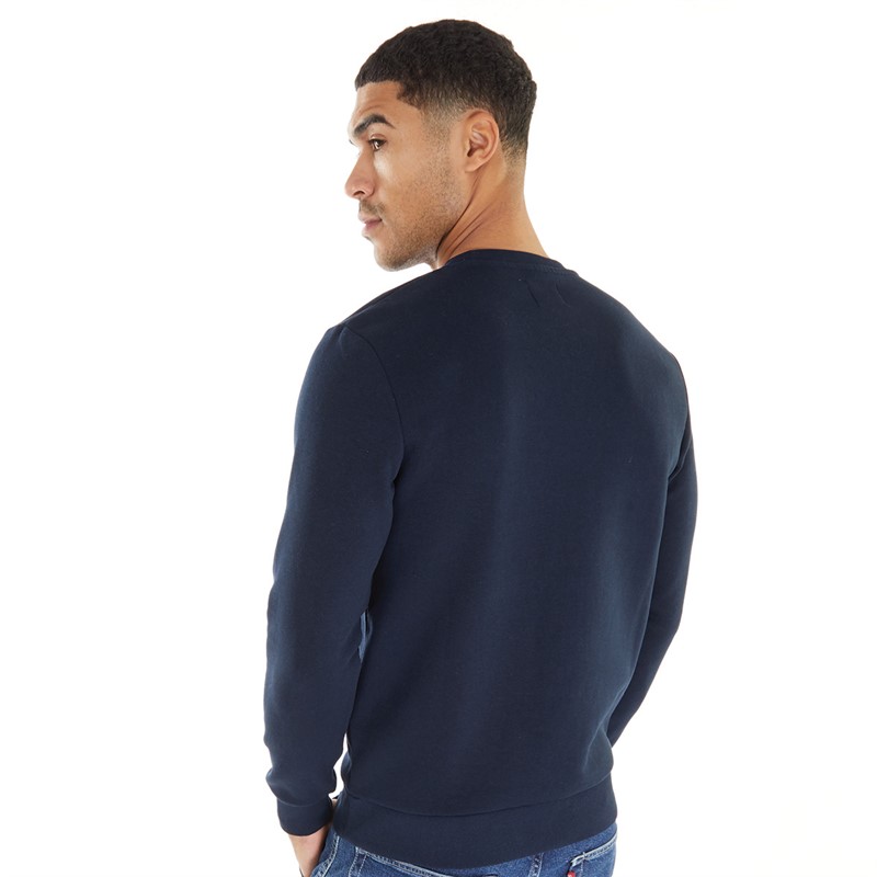 JACK AND JONES Mens Logo Sweatshirt Navy Blazer