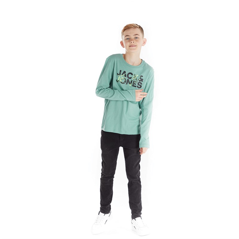 JACK AND JONES Jongens Commercial T-shirts Groen