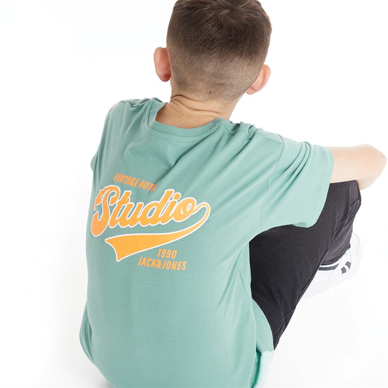 JACK AND JONES Drenge Trend T-shirts Grøn