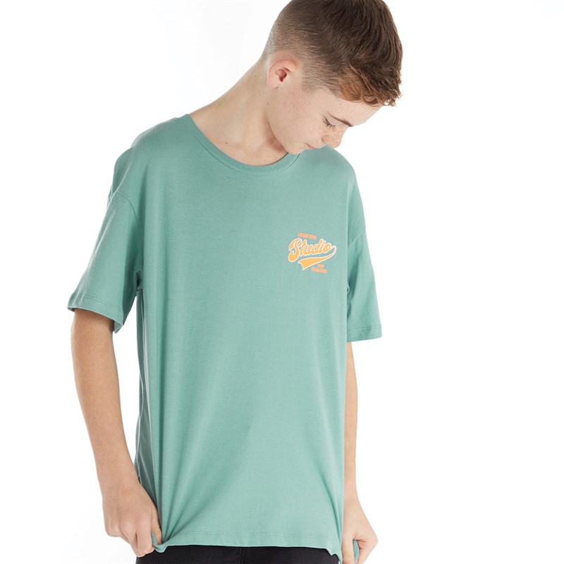 JACK AND JONES Drenge Trend T-shirts Grøn