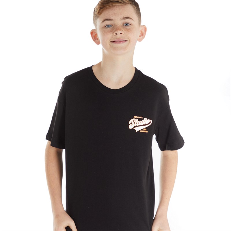 JACK AND JONES Drenge Trend T-shirts Sort