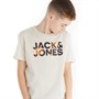 JACK AND JONES T-Shirts Commercial Garçon Ecru