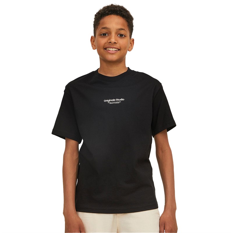 JACK AND JONES Boys Vesterbro T-Shirt Black
