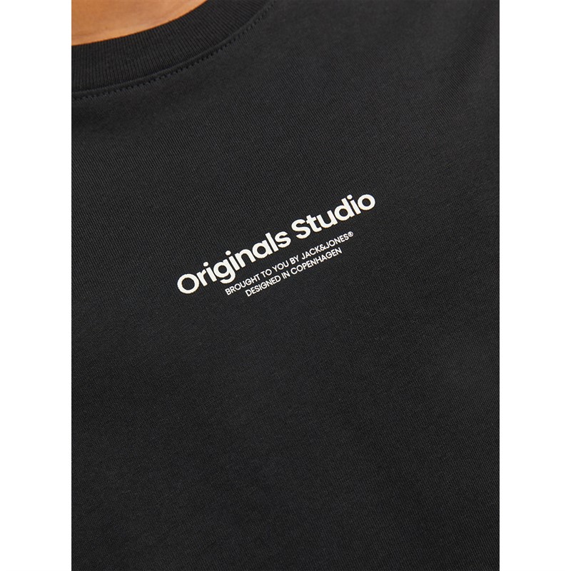 JACK AND JONES Boys Vesterbro T-Shirt Black