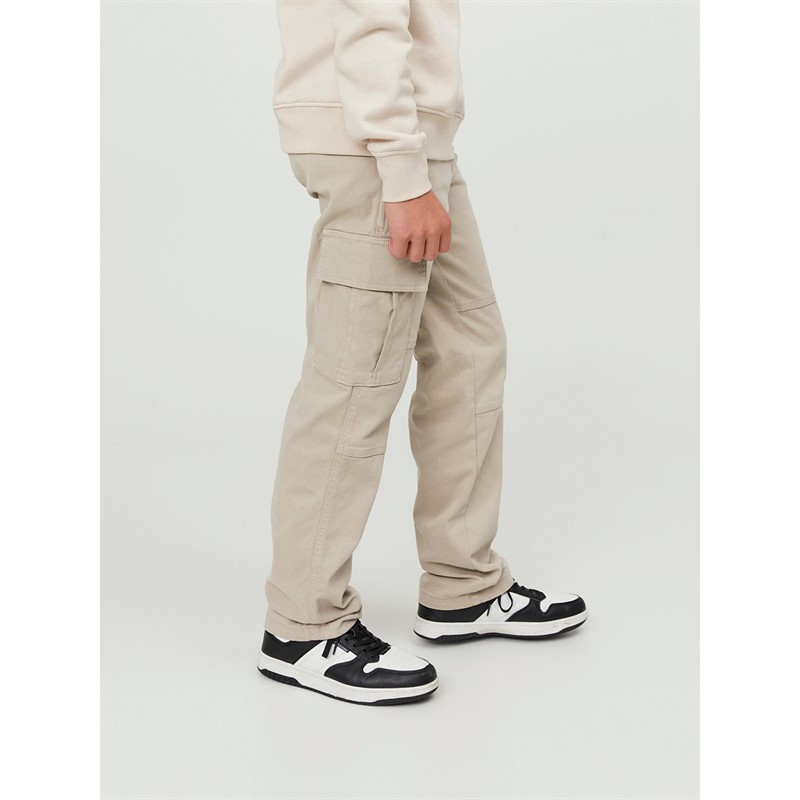 JACK AND JONES Boys Kane Harlow Cargo Pants Crockery