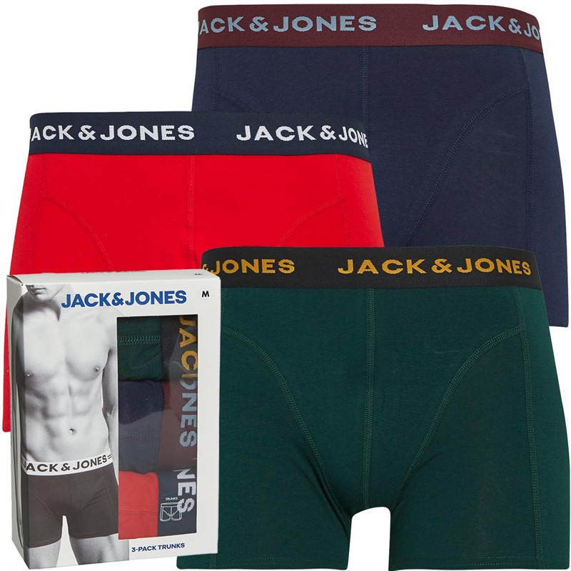 JACK & JONES Boxer Uomo | Pacco Da 3 | Mutande A Pantaloncino Cotone