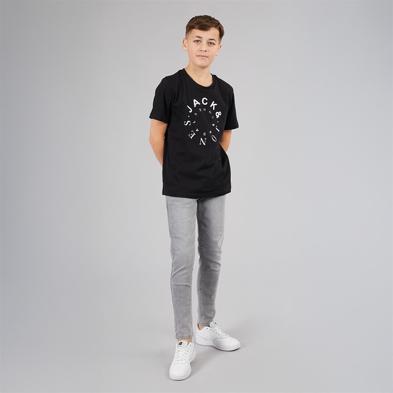 JACK AND JONES Chłopięce Neto T-shirty Czarny
