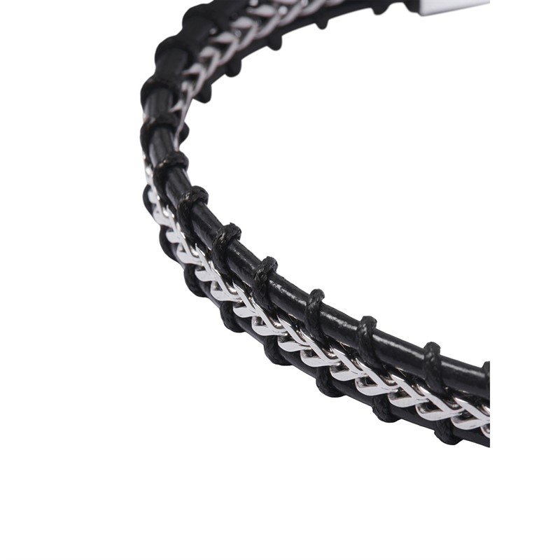 JACK AND JONES Mens Rain Bracelet Black