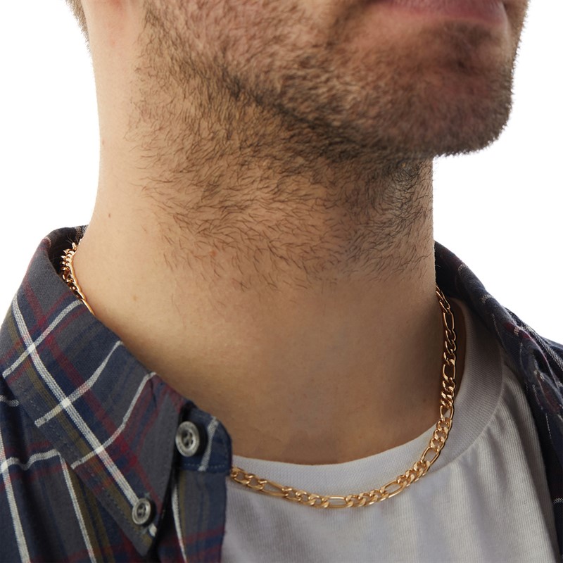 JACK AND JONES Mens Mose Necklace Gold Colour