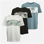 JACK AND JONES T-Shirts Floral Garçon Multicolore