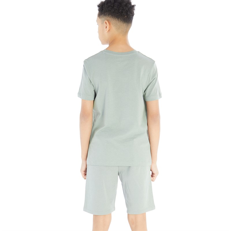 JACK AND JONES Boys Jxj T-Shirt And Shorts Set Slate Grey