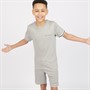 JACK & JONES Boys Jaxon T-Shirt And Shorts Set Alloy