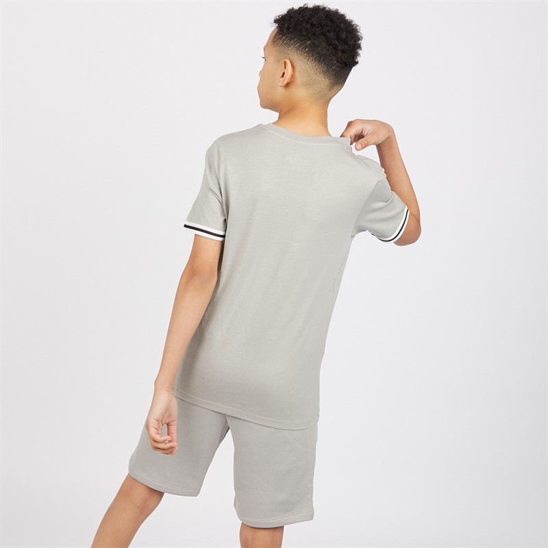 JACK & JONES Boys Jaxon T-Shirt And Shorts Set Alloy
