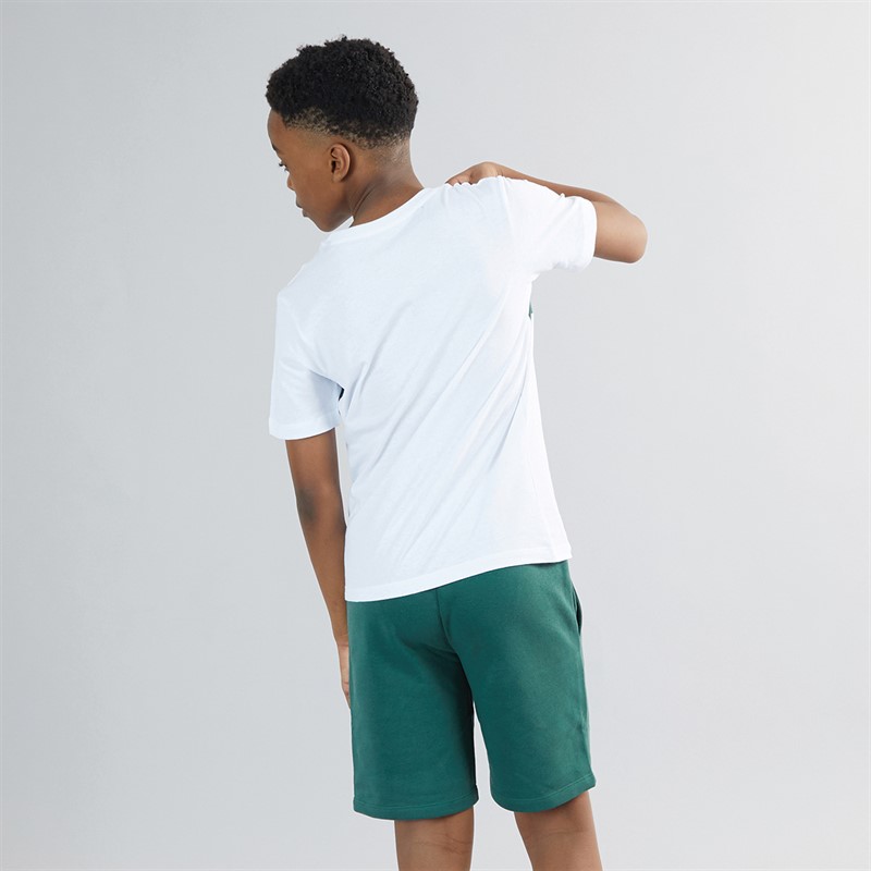 JACK & JONES Boys Chester T-Shirt And Shorts Set Trekking Green