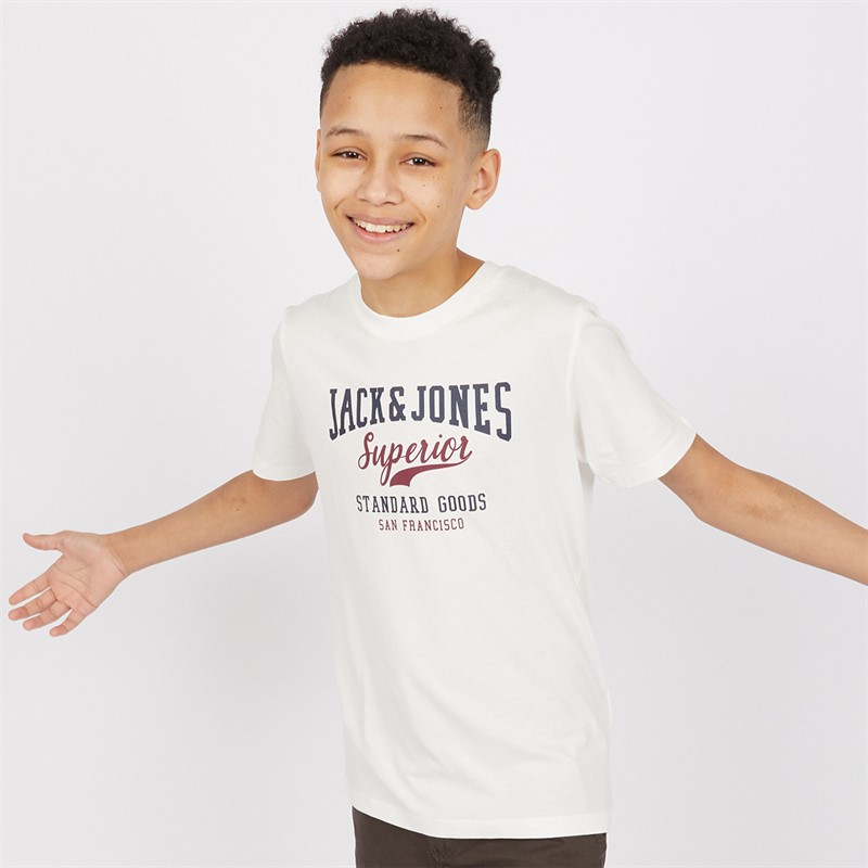 T-shirt Garçon JACK & JONES JUNIOR - Marque Danoise, Coupe Classique Pour Un Style Décontracté