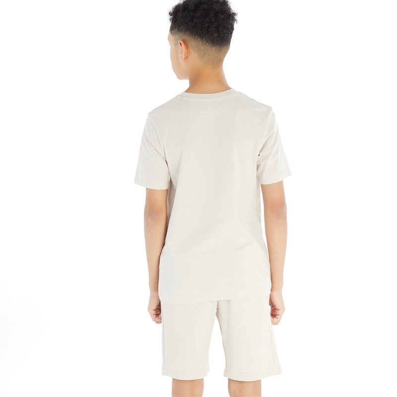 JACK AND JONES Boys Font T-Shirt And Shorts Set Moonbeam