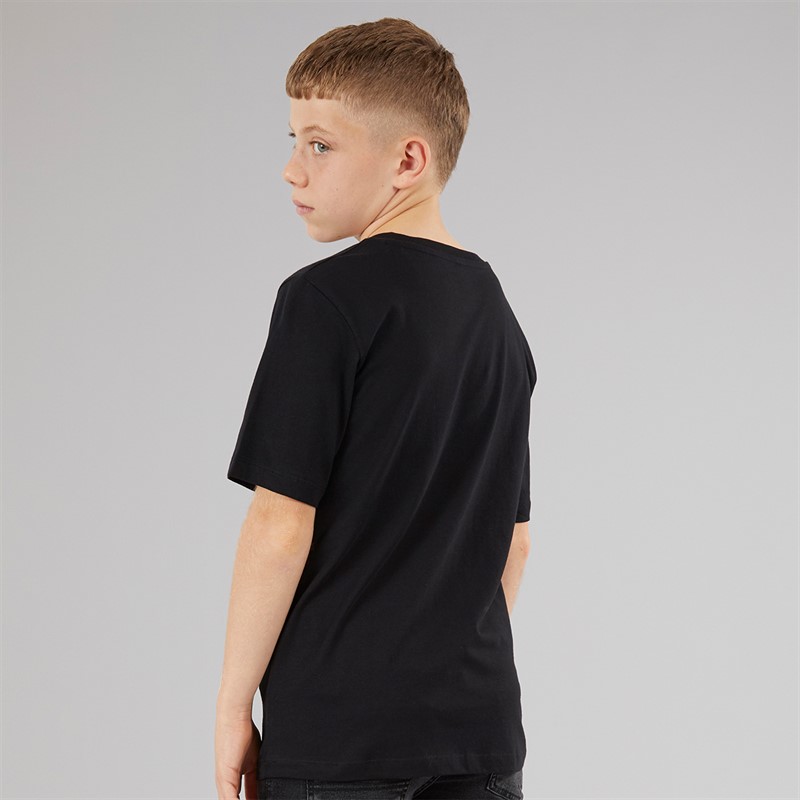 JACK & JONES Boys Splash Corp Logo T-Shirt Black