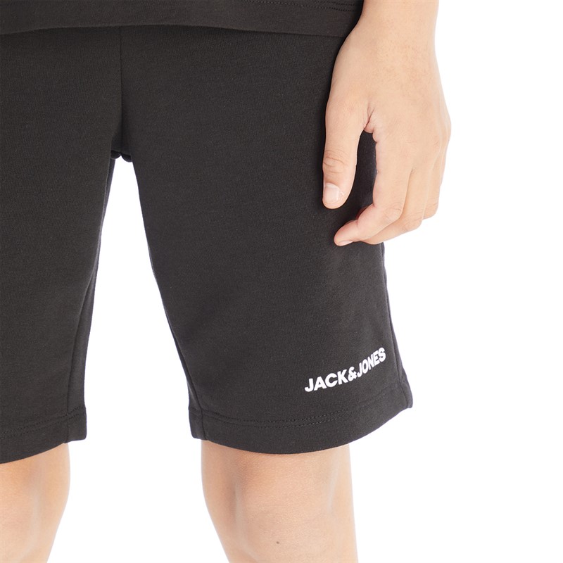 JACK AND JONES Boys Pete Camo T-Shirt And Shorts Set Black/Orange