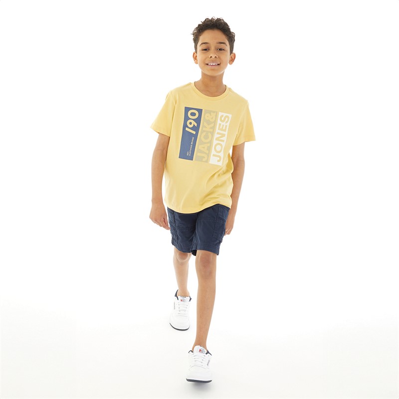 JACK & JONES Boys Zeus Cargo Shorts Navy Blazer