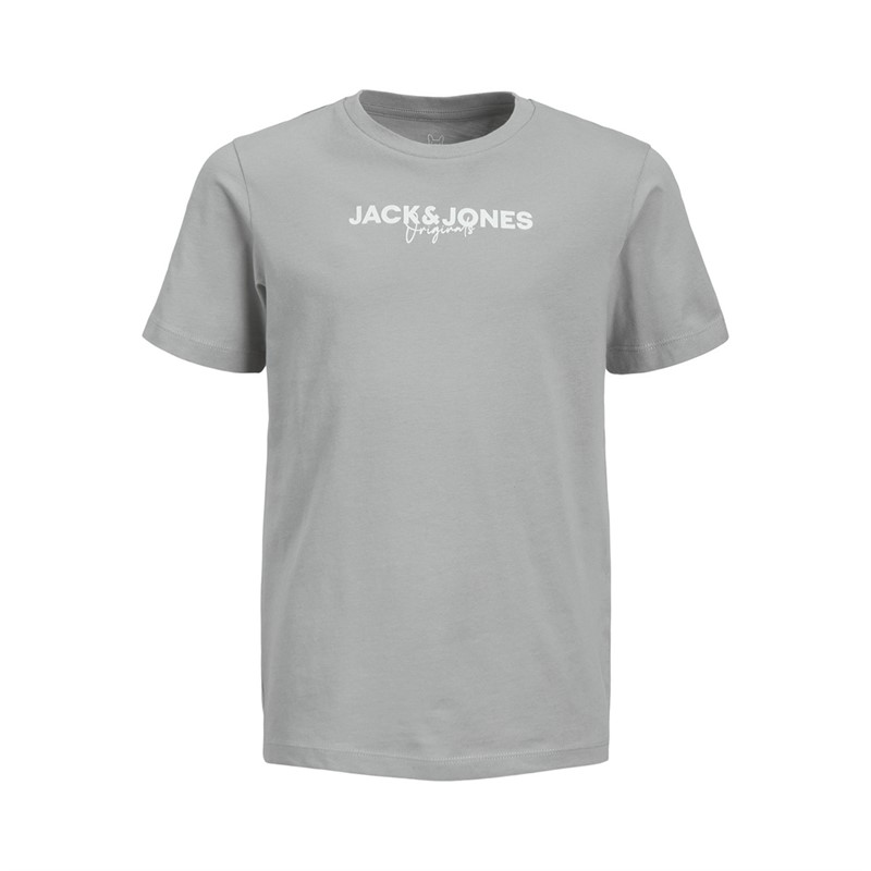 JACK AND JONES Drenge 3-Pak Mærke T-shirts Hvid/Sølv/Blå Blazer