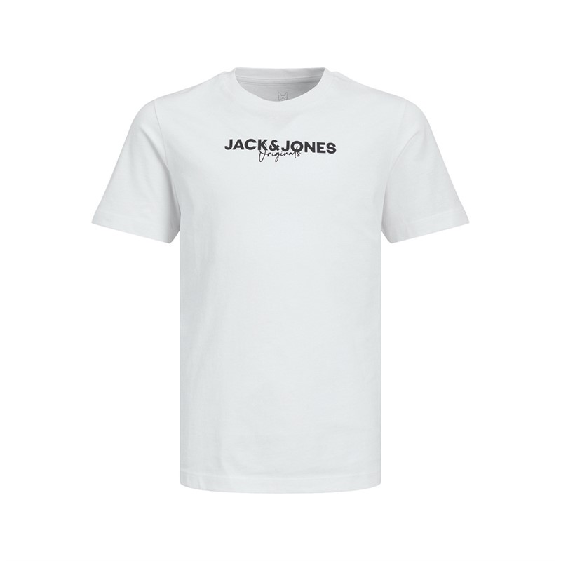 JACK AND JONES Drenge 3-Pak Mærke T-shirts Hvid/Sølv/Blå Blazer