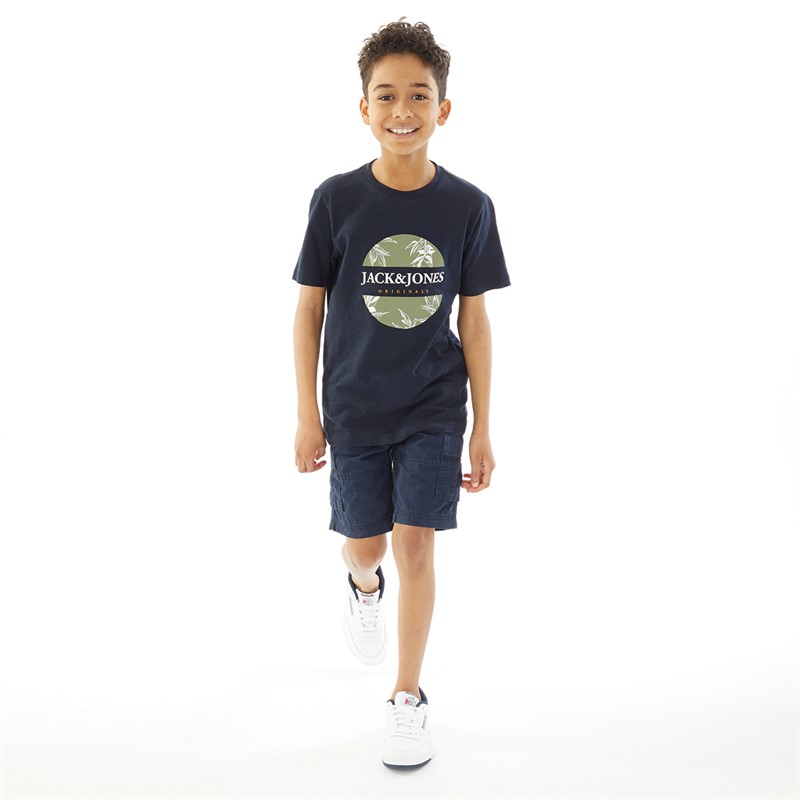 JACK AND JONES Chłopięce Crayon T-shirty Niebieski