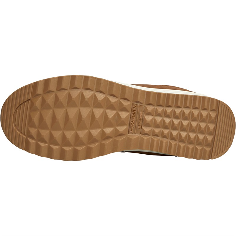 JACK & JONES Heren Piers Sneakers Cognac