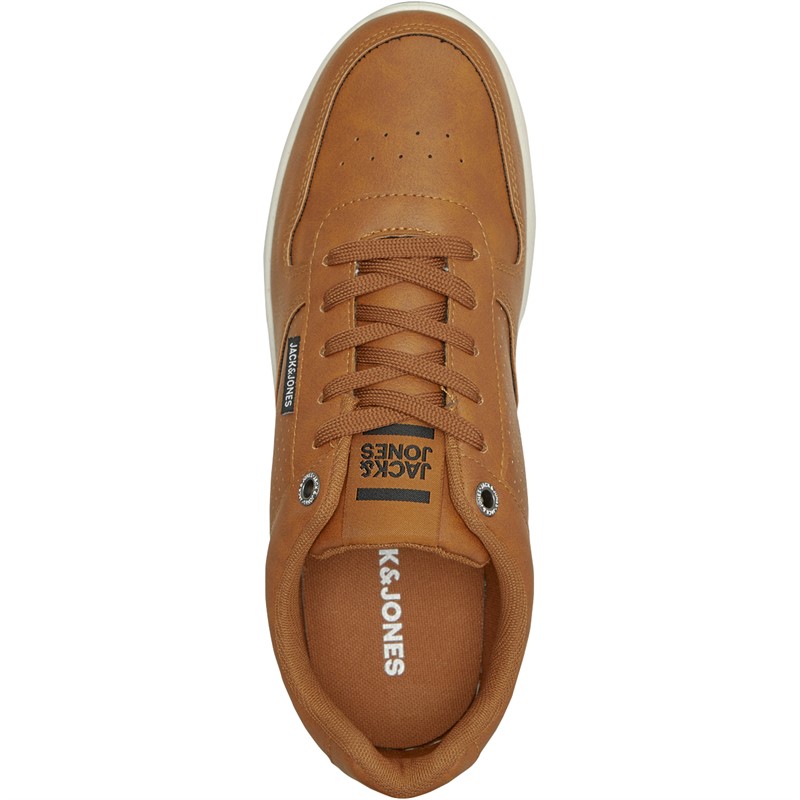 JACK & JONES Heren Piers Sneakers Cognac