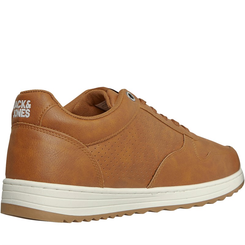JACK & JONES Heren Piers Sneakers Cognac