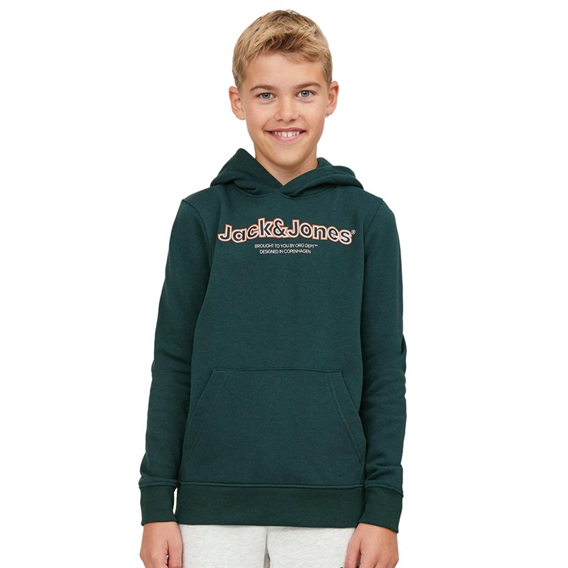 JACK AND JONES Sweats à Capuche Lakewood Garçon Vert Jade