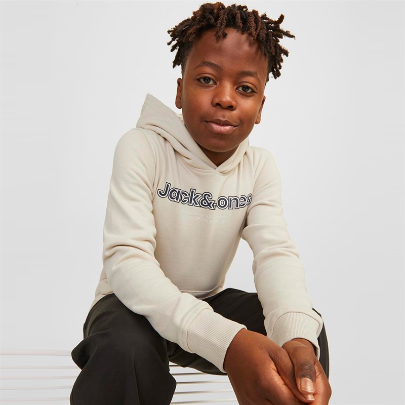 JACK AND JONES Drenge Lakewood Hættetrøjer Ecru