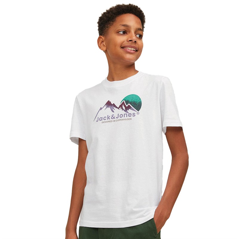 JACK AND JONES T-Shirts Silverlake Garçon Blanc