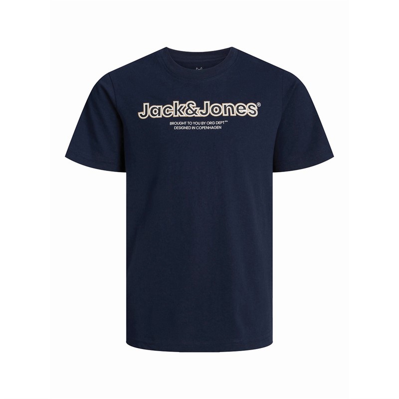 JACK AND JONES TShirts Lakewood Garçon Bleu Marine