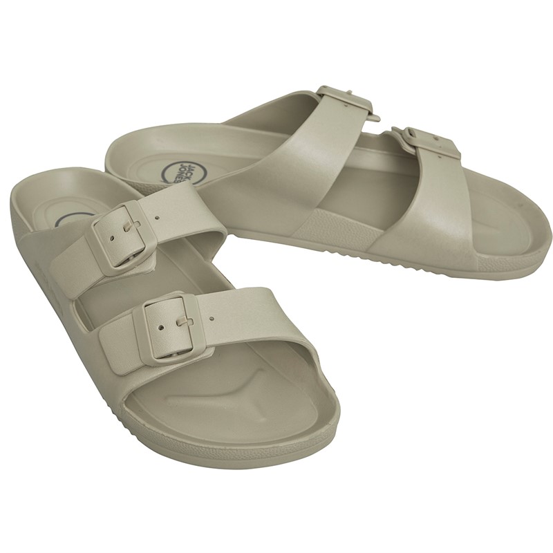 JACK AND JONES Herren Brooklyn Moulded Slider Sandalen Ecru