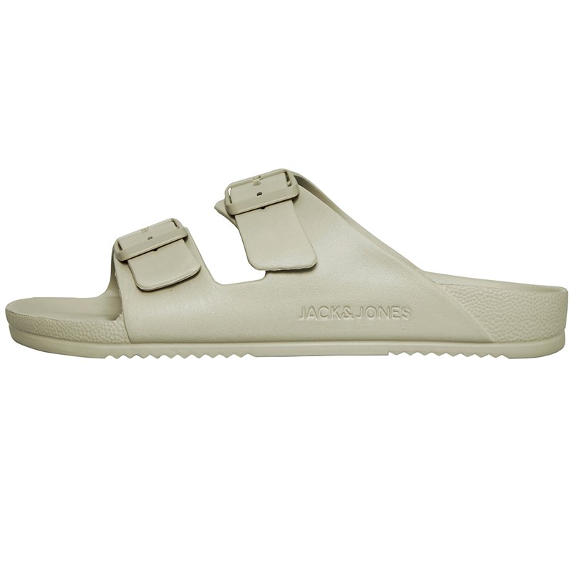 JACK AND JONES Herren Brooklyn Moulded Slider Sandalen Ecru
