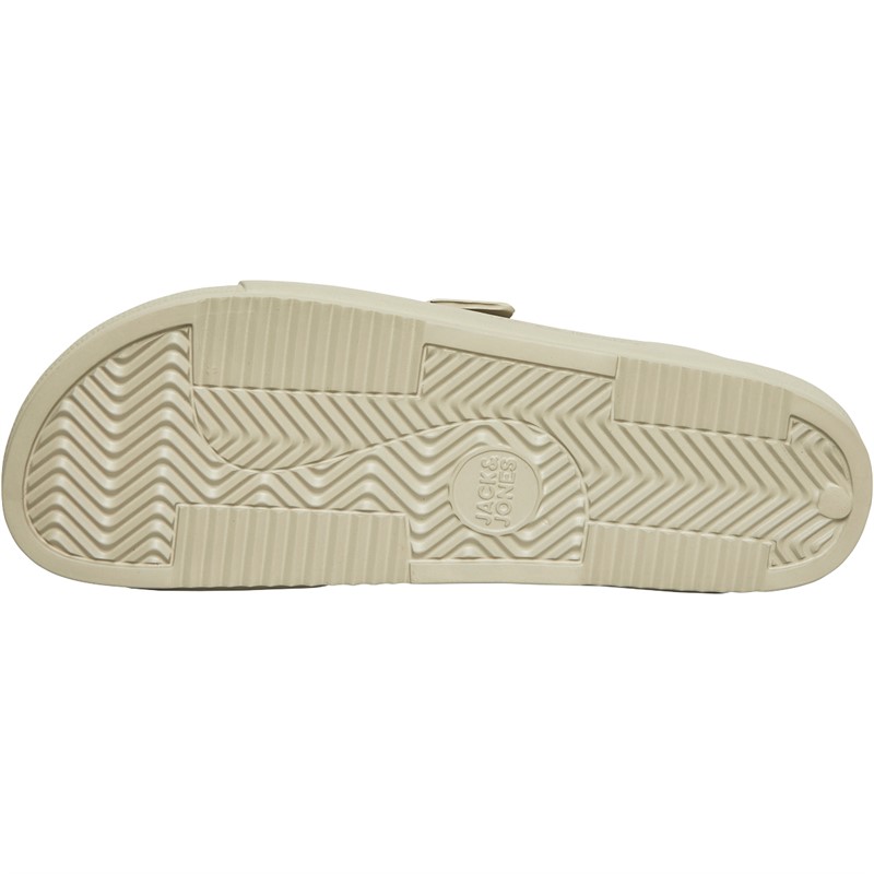 JACK AND JONES Herren Brooklyn Moulded Slider Sandalen Ecru