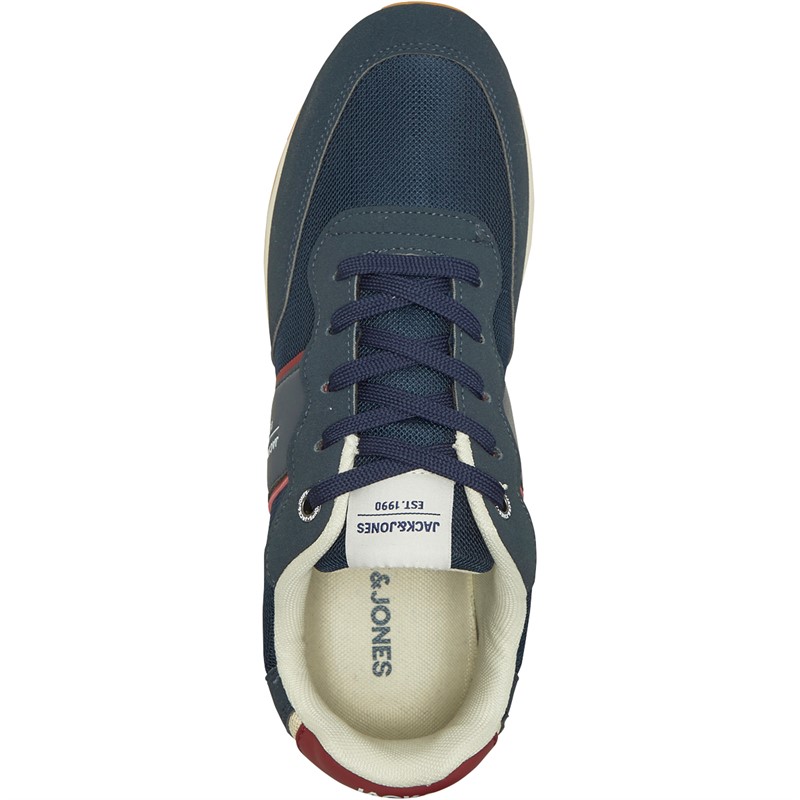 JACK AND JONES Mens Milan Trainers Navy Blazer