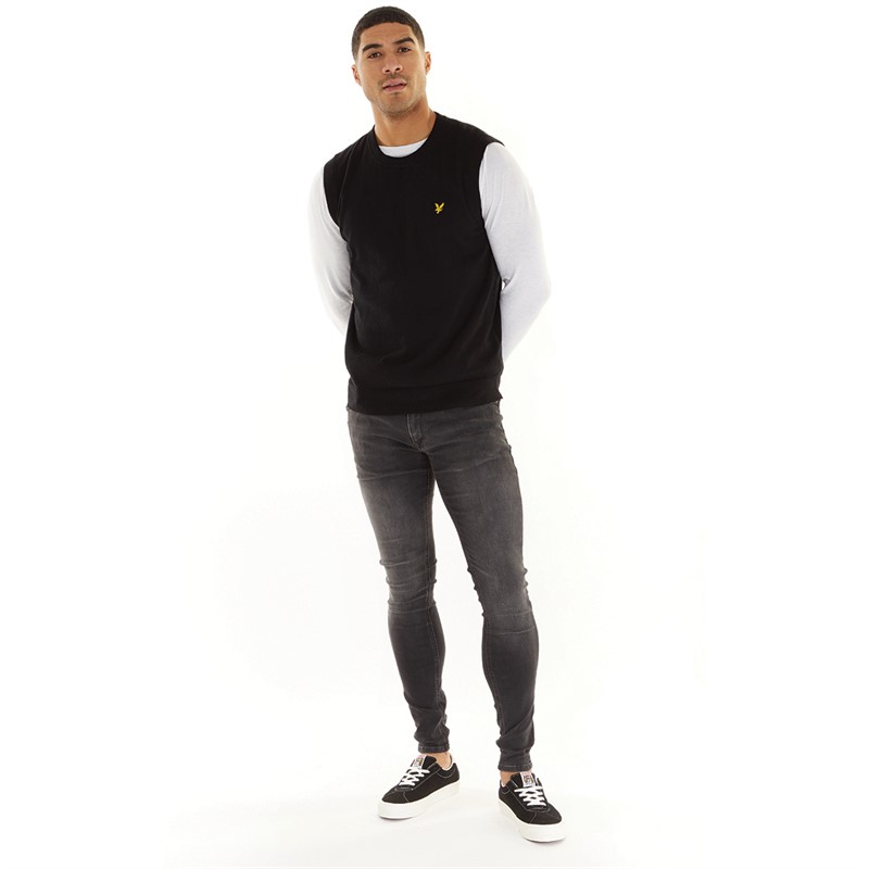 JACK AND JONES Herre Tom Original 010 Skinny Jeans Sort