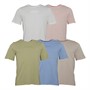 JACK & JONES Herre Bellingham 5-pak T-shirts Skydans/Sølv/Serenity/Rose Quartz/Lint