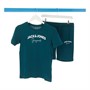 JACK & JONES Boys Corp Trend T-Shirt And Shorts Set Deep Teal