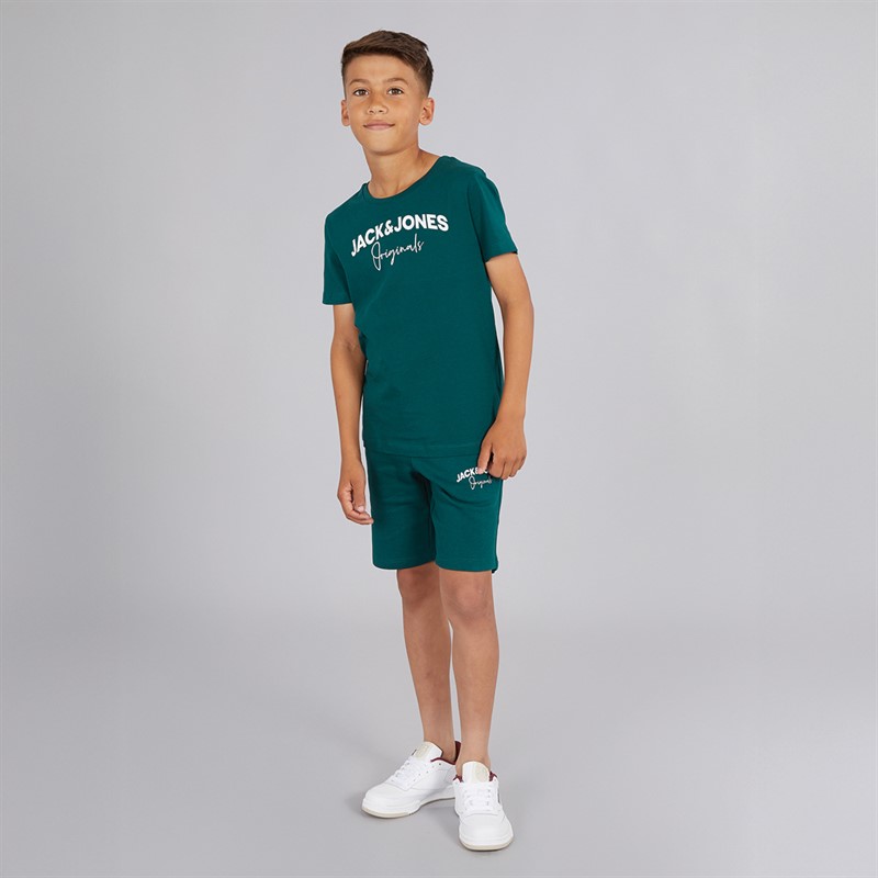 JACK & JONES Ensemble T-shirt et short tendance Garçon Bleu sarcelle