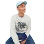 JACK AND JONES Sweatshirts Silverlake Homme Blanc