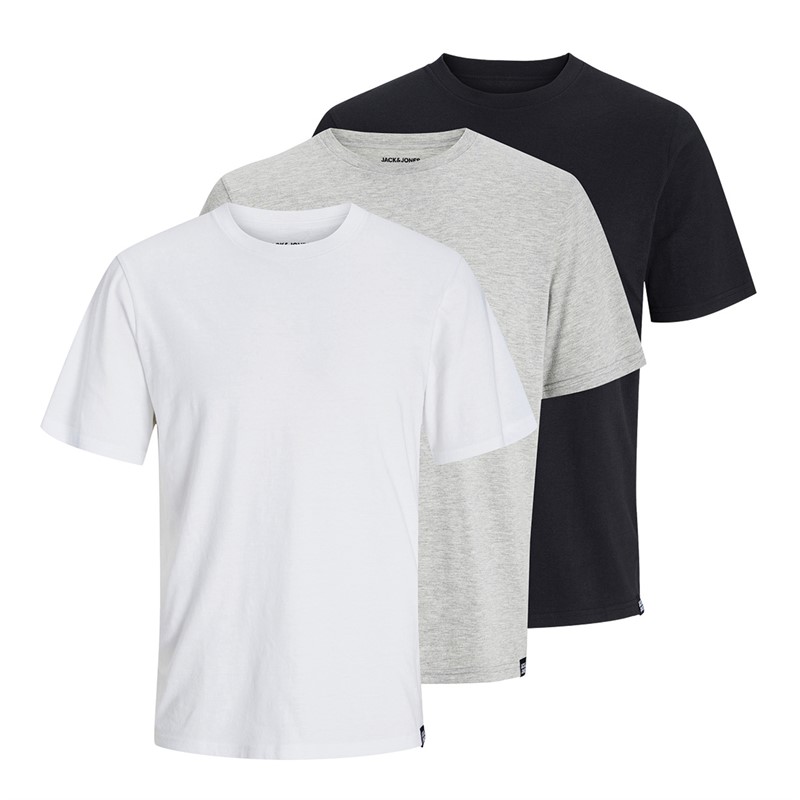 JACK AND JONES Herren Solid T Shirts Mehrfarbig