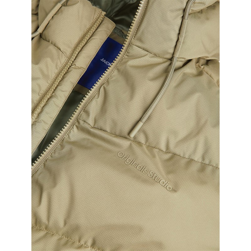 JACK AND JONES Heren Pufferjas Ecru