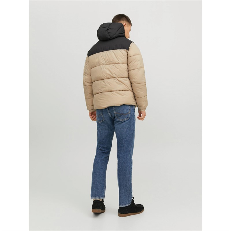 JACK AND JONES Veste Matelassée à Capuche Toby Homme Crockery