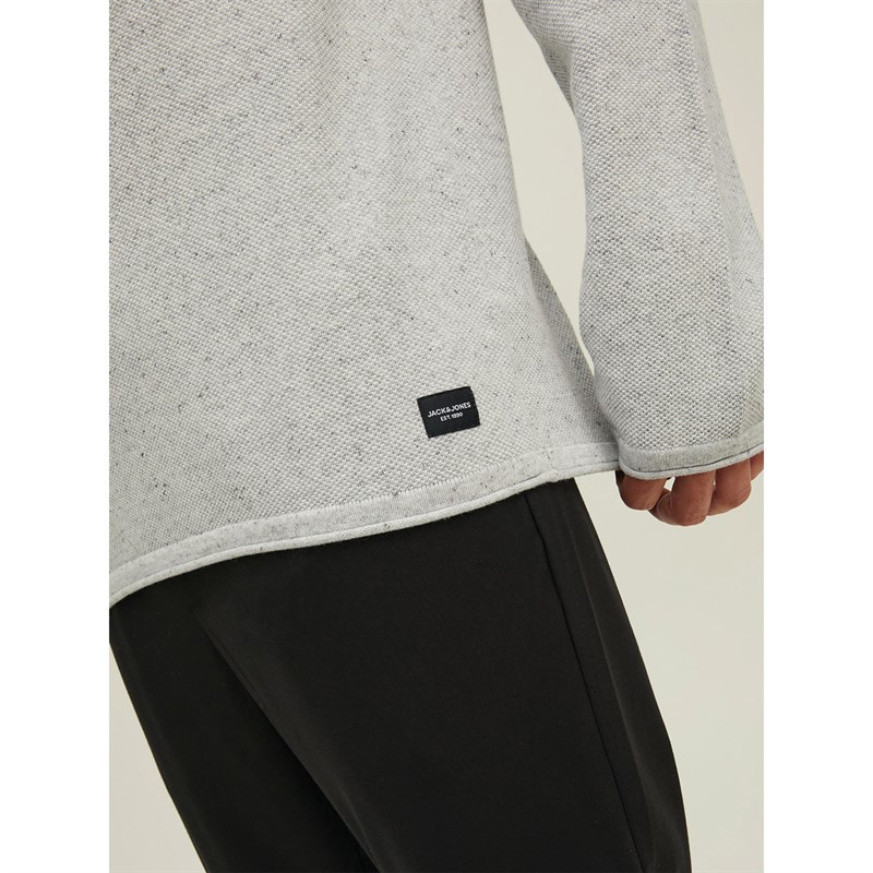 JACK AND JONES Męskie Hill Swetry Odcienie szarości