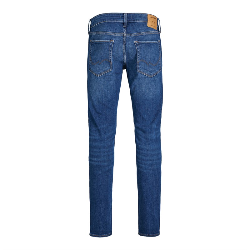 JACK AND JONES Herren Glenn Icon Am 128 Schmale Passform Jeans Blau