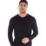 JACK AND JONES Mens Emil Knitted V-Neck Jumper Black